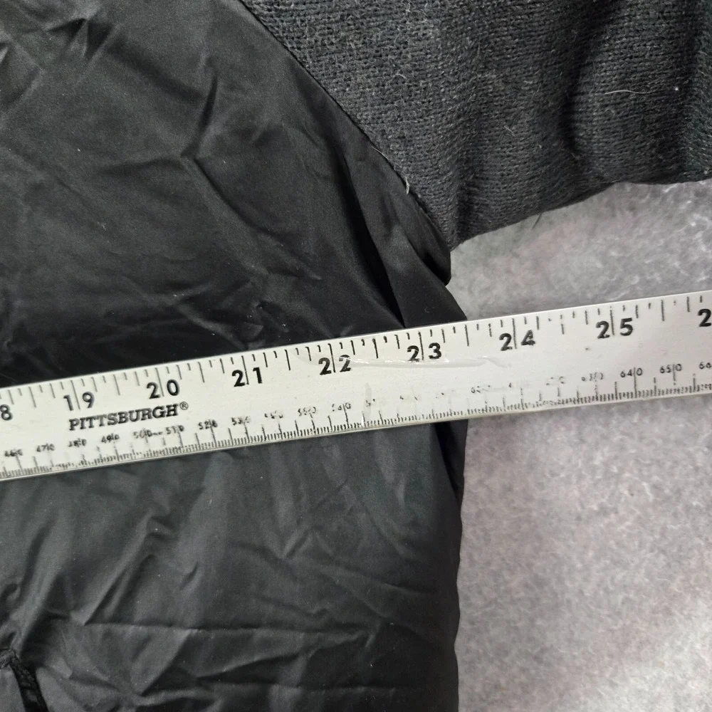 The North‎ Face Men Jacket Large Black Goose Down Puffer Bomber Quilted Full Zip